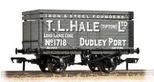 BACHMANN 37-187 7 PLANK WAGON WITH COKE RAILS 'T.L. HALE'
