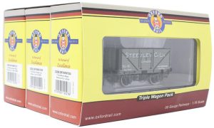 OXFORD RAIL OR76SPWAG TRIPLE PACK OF COAL WAGONS