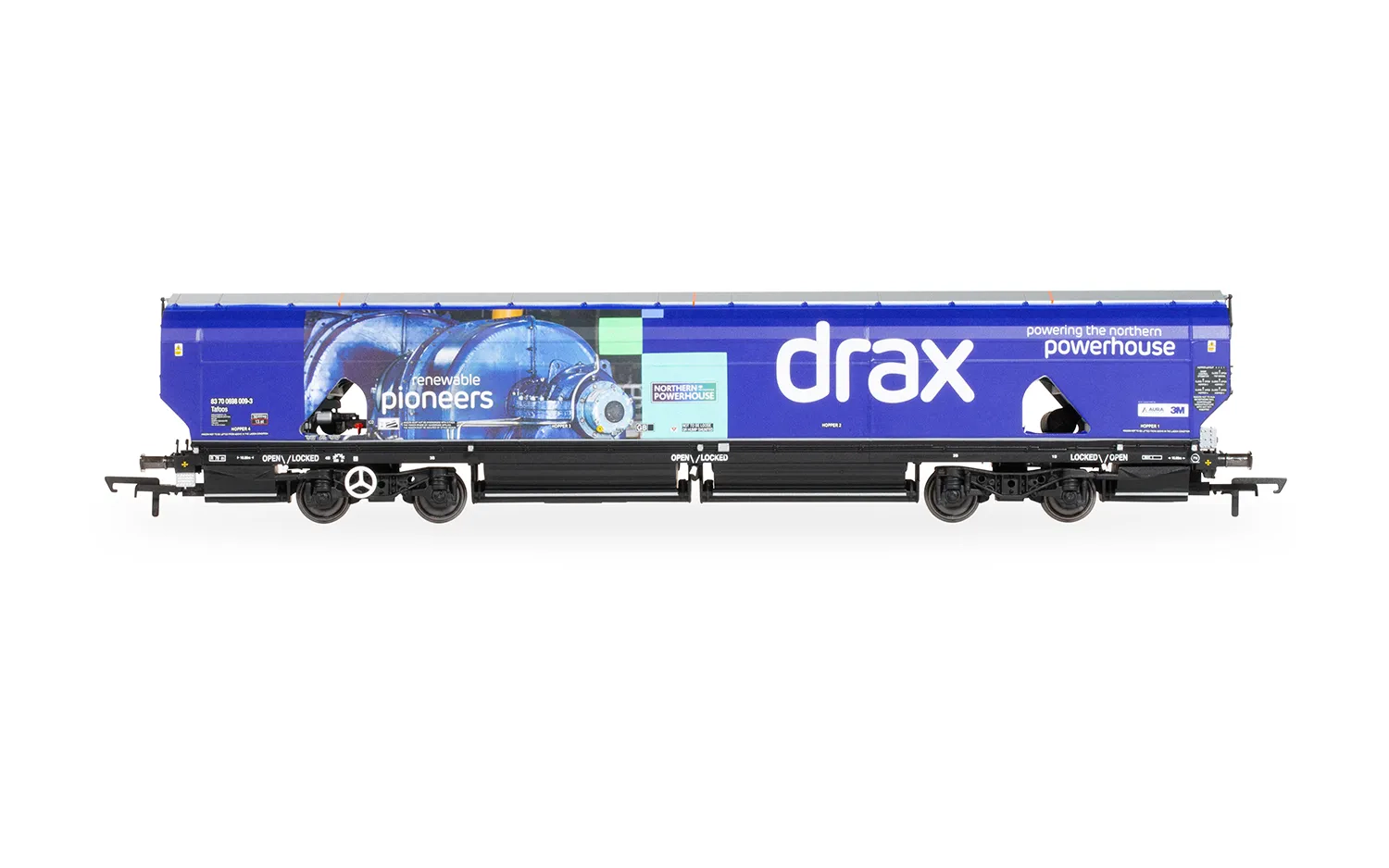HORNBY R60176A DRAX BIOMASS WAGON PACK, 83700698071-3 & 83700698009-3 - Image 5