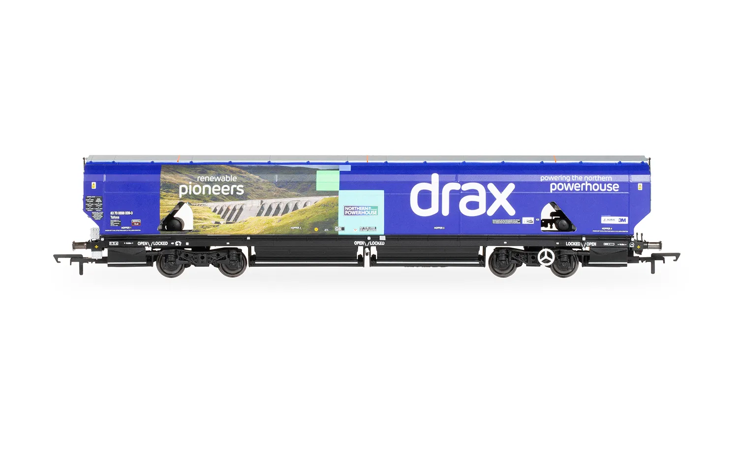 HORNBY R60176A DRAX BIOMASS WAGON PACK, 83700698071-3 & 83700698009-3 - Image 4