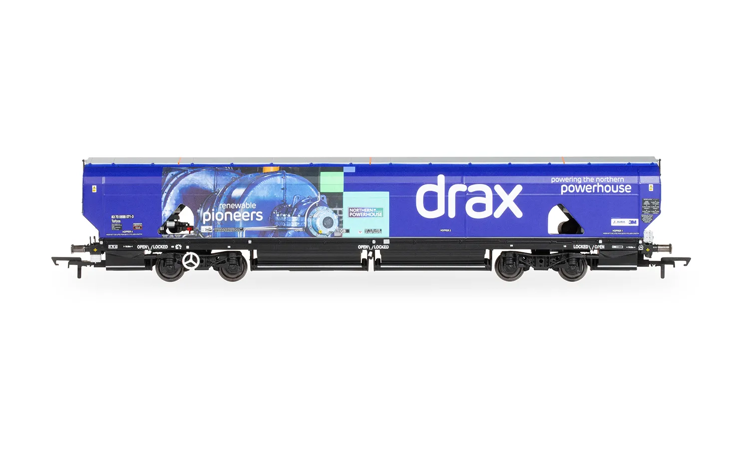 HORNBY R60176A DRAX BIOMASS WAGON PACK, 83700698071-3 & 83700698009-3 - Image 3
