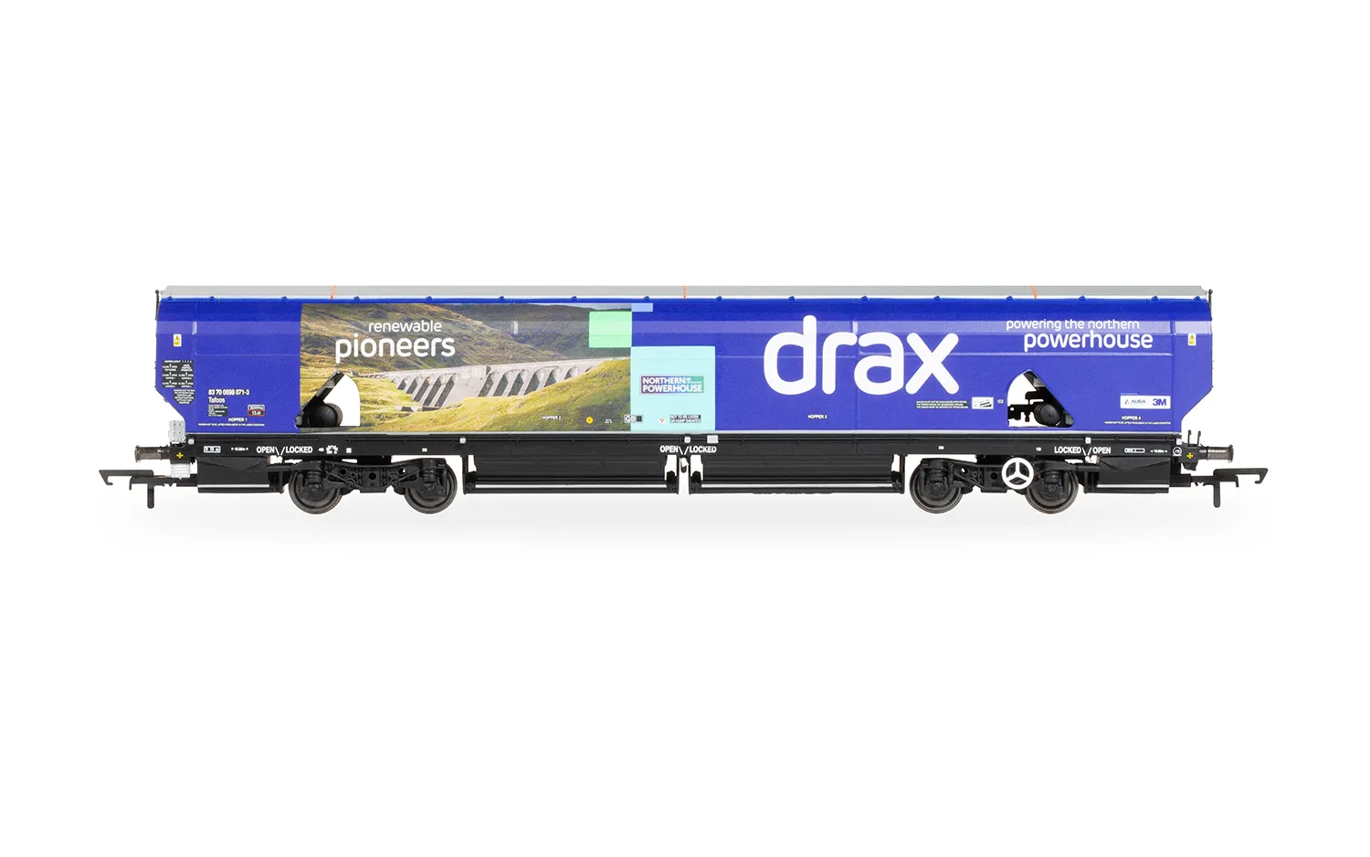 HORNBY R60176A DRAX BIOMASS WAGON PACK, 83700698071-3 & 83700698009-3 - Image 2