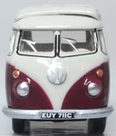 OXFORD DIECAST 76VWS010 VW T1 Camper Titan Red/Beige Grey - Image 5