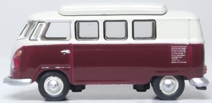 OXFORD DIECAST 76VWS010 VW T1 Camper Titan Red/Beige Grey - Image 4