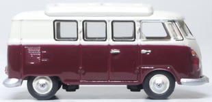 OXFORD DIECAST 76VWS010 VW T1 Camper Titan Red/Beige Grey - Image 3