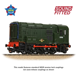 BACHMANN 35-901SF CLASS 08 D3785 BR GREEN LATE CREST DCC SOUND FITTED