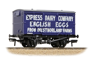BACHMANN 37-807A LMS 12T Planked Ventilated Van 'Express Dairy Company' Blue