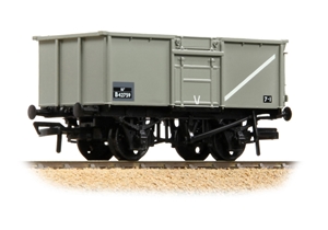 BACHMANN 37-227c BR 16T Steel Mineral Wagon Top Flap Doors BR Grey (Early)