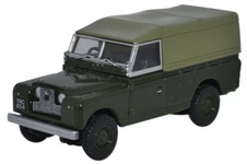 Oxford Diecast 76LAN2011 Land Rover Series II Canvas Back Bronze Green