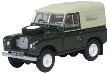 Oxford Diecast 76LR2AS005 Land Rover Series 2A SWB Canvas Bronze Green