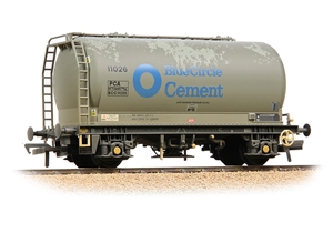 BACHMANN 38-650B PCA Metalair Bulk Powder Wagon 'Blue Circle Cement' Grey [W]