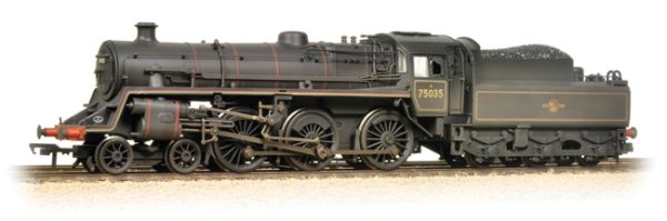 B.R.Standard 4MT 75035 Lined Black late crest weathered