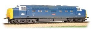 CLASS 55 DELTIC 55007 PINZA BR Blue White Cab Surrounds weathered