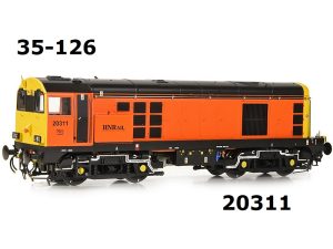 CLASS 20/3 20311-HRNCand 20314  in HARRY NEEDLE RAILROAD COMPANY ORANGE  LIVERY (pair) SPECIAL OFFER