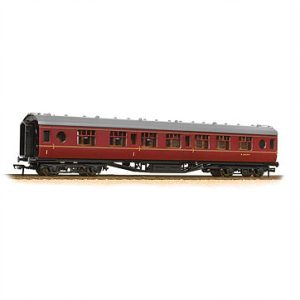 MK1 57FT EX LMS PORTHOLE COMPOSITE CORRIDOR M24639M B.R.MAROON COACH