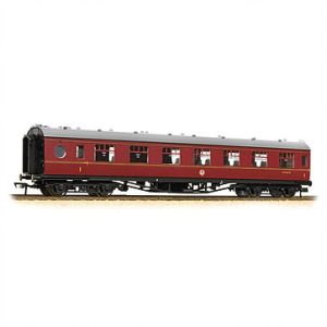 MK1 57FT EX LMS PORTHOLE FIRST OPEN M7467M B.R.MAROON COACH
